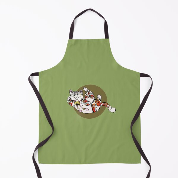 Item preview, The Elemental Feline: Yakuza Cat in Tattoos designed and sold by memink.