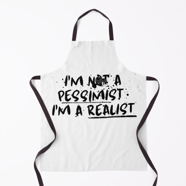 Item preview, Sprayed lettering I'm not a pessimist i'm a realist designed and sold by PassionFruchti.