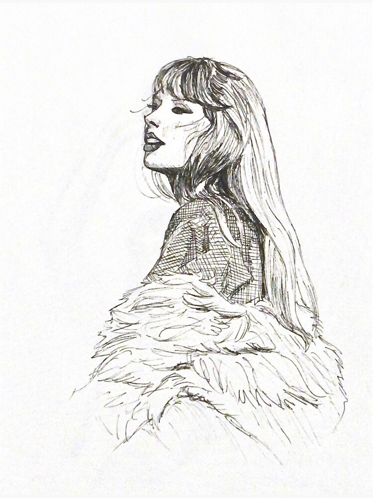 Taylor Swift pencil sketch Art Board Print for Sale by