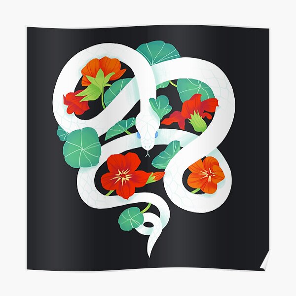 nasturtium snake Poster