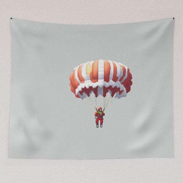 Item preview,  Pixel Parachuter Design Print  designed and sold by randomtdesigns.