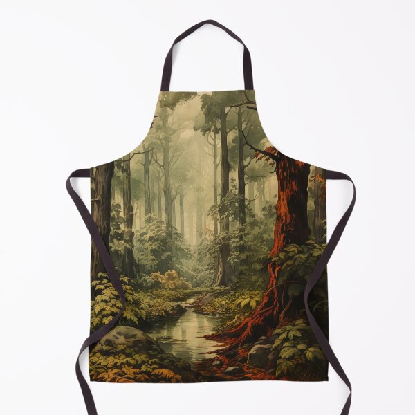 Item preview, A Vintage Painting Featuring a Forest designed and sold by GoodOldVintage.