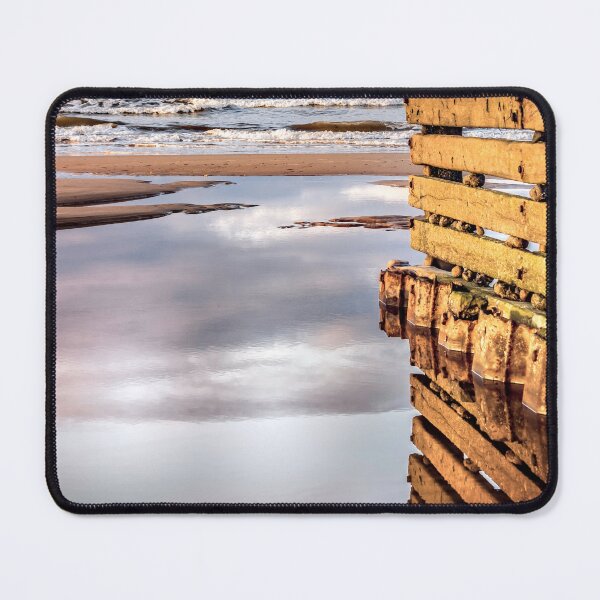 Item preview, Groyne reflects at low tide. designed and sold by Avril Harris.