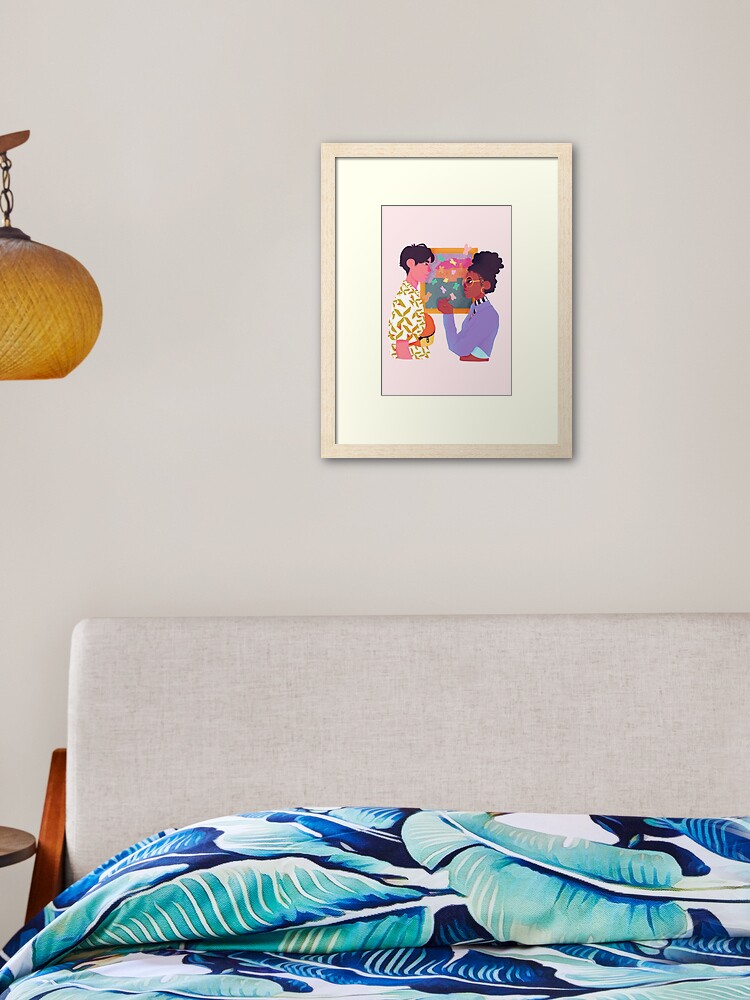 Tao and Elle, Heartstopper! Framed Art Print by Poupoutte