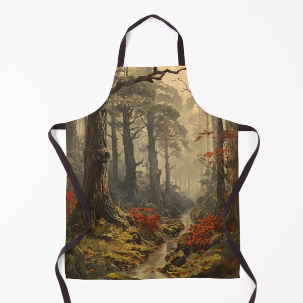 Item preview, A Vintage Painting Featuring a Forest designed and sold by GoodOldVintage.