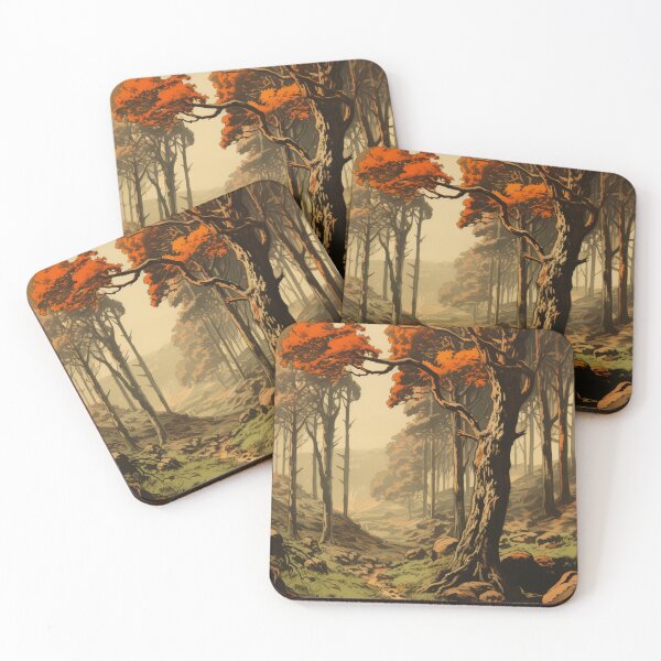 Item preview, A Vintage Painting Featuring a Forest designed and sold by GoodOldVintage.