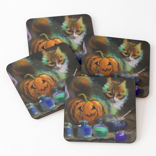 Item preview, Halloween Pumpkin Cat designed and sold by Jodoillustration.