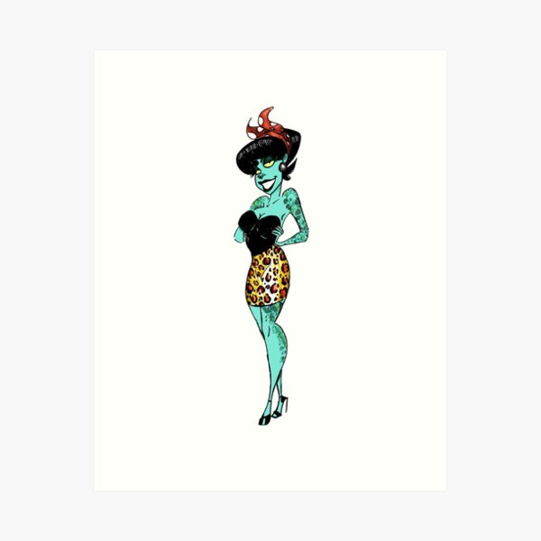 Zombie Pinup Art Prints for Sale