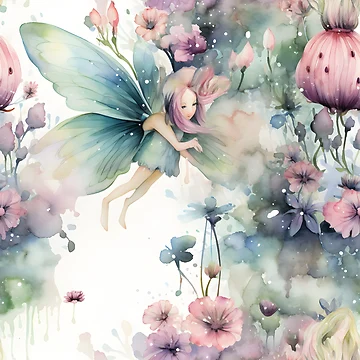 Artwork thumbnail, Fairy Pattern 15 by DigitalPatternx