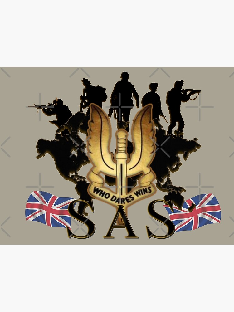 1PC 1942 British Royal Airborne Special Service Team Badge SAS（Special Air  Service）Who Dares Wins Medal - AliExpress