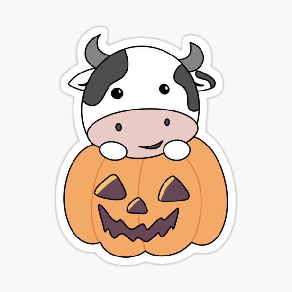 Halloween Jack O Lantern Cowboy Badge Reels Cow Print 