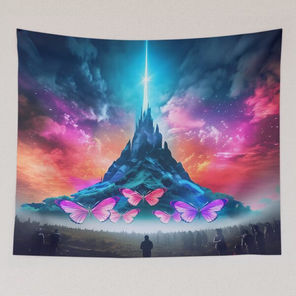 Item preview, "Celestial Mountain Whispers" designed and sold by Art-Vortex-fr.