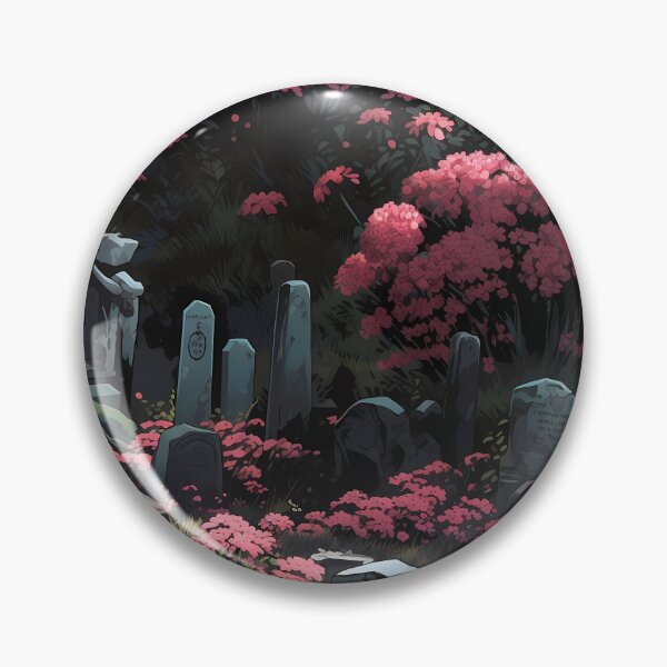 Item preview, Gothic Cemetery Gravestones and Flowers Pattern designed and sold by SchorlCraft.