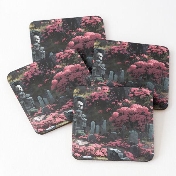 Item preview, Gothic Cemetery Gravestones and Flowers Pattern designed and sold by SchorlCraft.