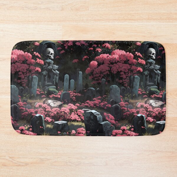 Item preview, Gothic Cemetery Gravestones and Flowers Pattern designed and sold by SchorlCraft.