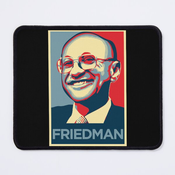 Item preview, Milton Friedman portrait in colour designed and sold by CatherineSchill.