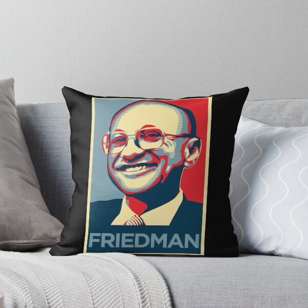 Item preview, Milton Friedman portrait in colour designed and sold by CatherineSchill.