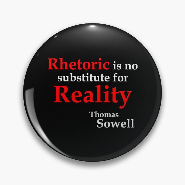 Item preview, Rhetoric is no substitute ... (BlackT) designed and sold by CatherineSchill.