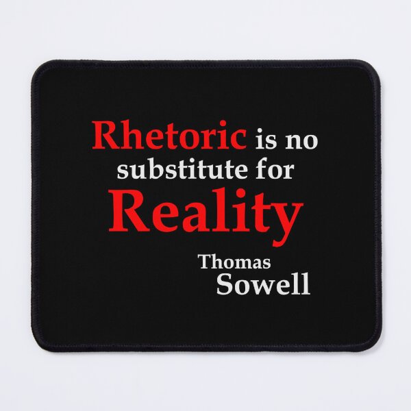 Item preview, Rhetoric is no substitute ... (BlackT) designed and sold by CatherineSchill.