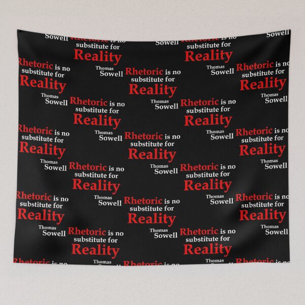 Item preview, Rhetoric is no substitute ... (BlackT) designed and sold by CatherineSchill.