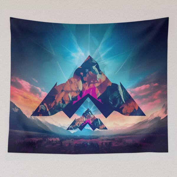 Item preview, "Celestial Mountain Whispers" designed and sold by Art-Vortex-fr.