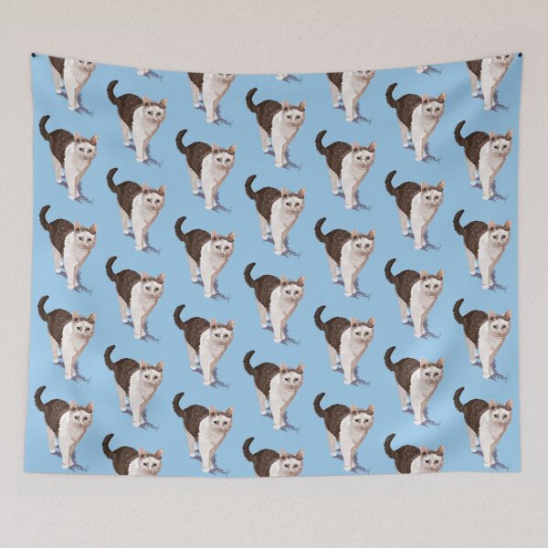 Item preview, Martini full body - grey spotted cow cat portrait designed and sold by Deromilly.