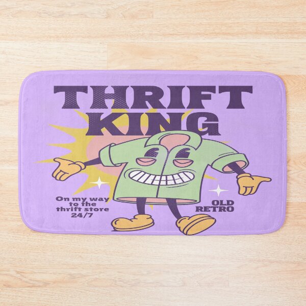 Item preview, Thrift king purple old retro shirt mascot vintage shopping thrift store designed and sold by MetalicBabe.