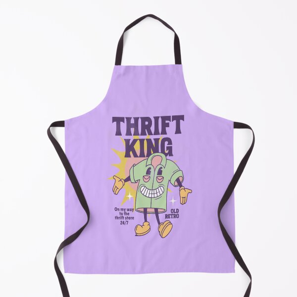 Item preview, Thrift king purple old retro shirt mascot vintage shopping thrift store designed and sold by MetalicBabe.