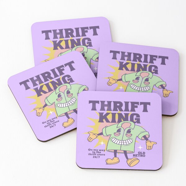 Item preview, Thrift king purple old retro shirt mascot vintage shopping thrift store designed and sold by MetalicBabe.