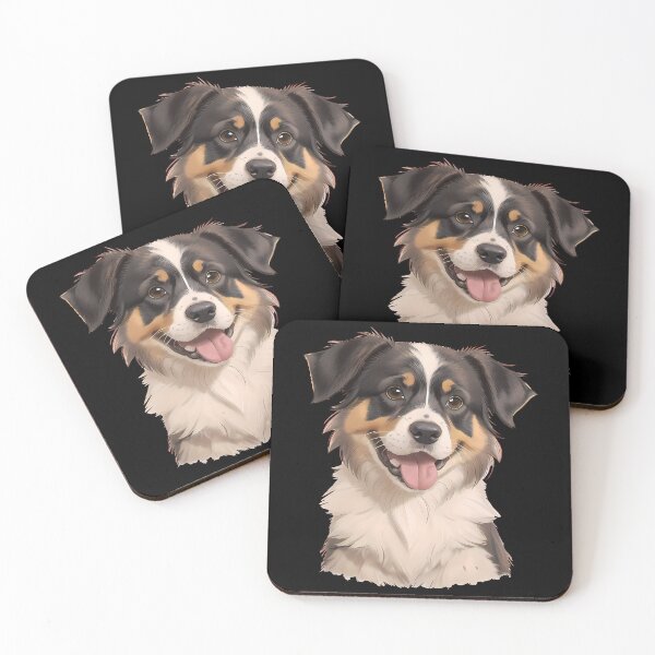Item preview, Dreamy Gaze of the Australian Shepherd designed and sold by VerdantCreature.