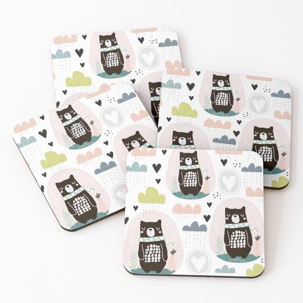 Item preview, Kids Bear Pattern designed and sold by theartisanco.