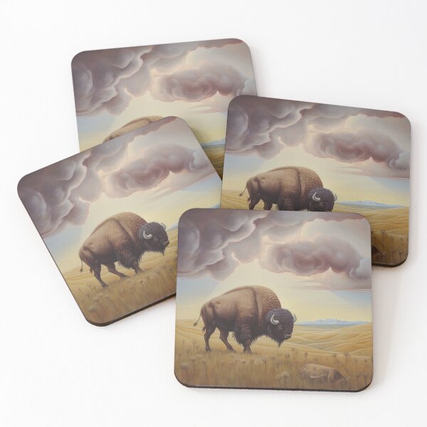 Item preview, Martian Buffalo on Grass Prairie on Mars designed and sold by Peter LOPEZ.