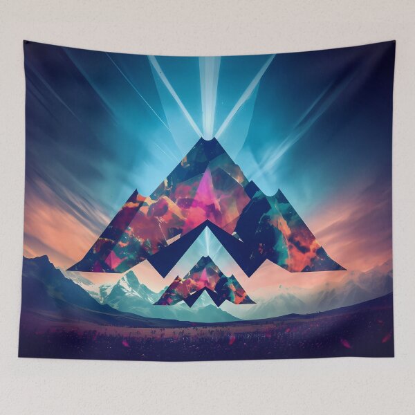 Item preview, "Celestial Mountain Whispers" designed and sold by Art-Vortex-fr.