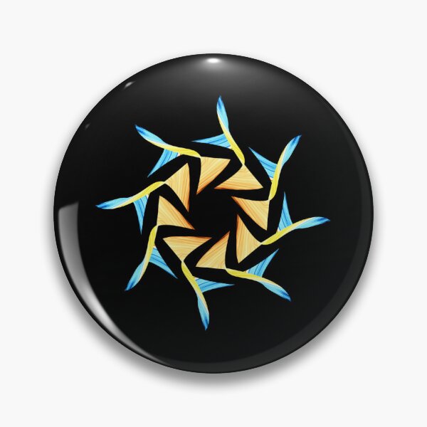 Item preview, blue and yellow mandala designed and sold by Meo Design.