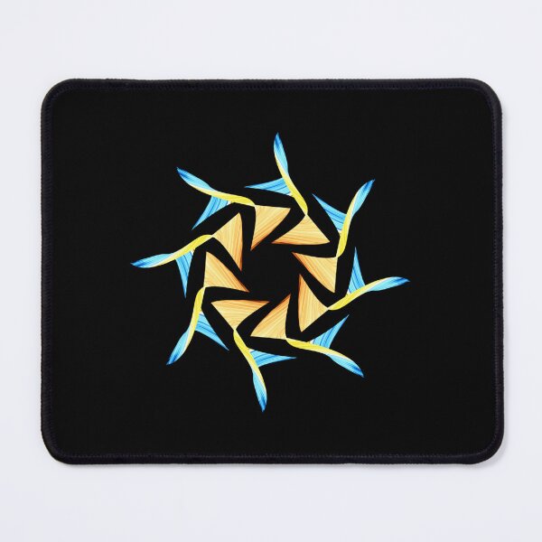 Item preview, blue and yellow mandala designed and sold by Meo Design.