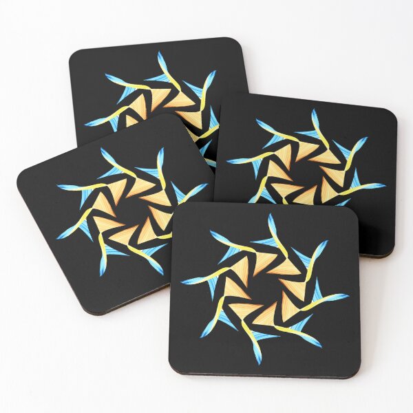 Item preview, blue and yellow mandala designed and sold by Meo Design.