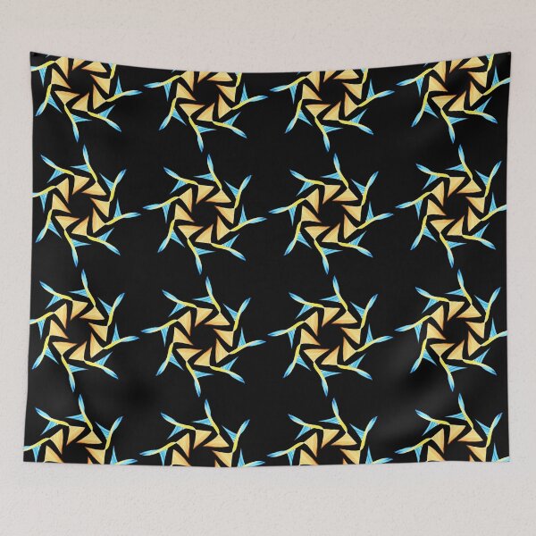 Item preview, blue and yellow mandala designed and sold by Meo Design.