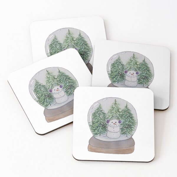 Item preview, Snowman Snow Globe designed and sold by Lisa Neuman Watercolors.