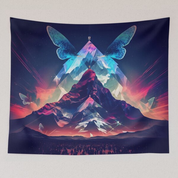 Item preview, "Celestial Mountain Whispers" designed and sold by Art-Vortex-fr.