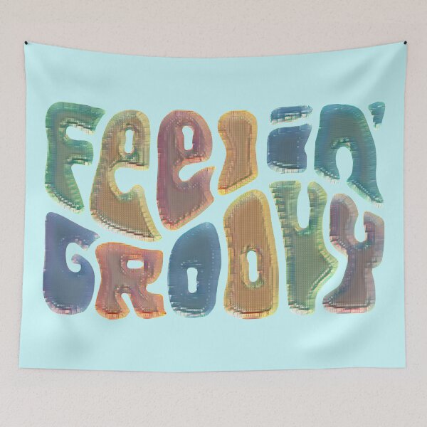 Item preview, Feelin' Groovy Colorful Word Art designed and sold by Unhinged Heather.