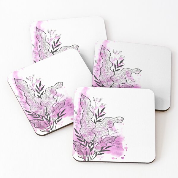 Item preview, Magenta Watercolor Banana Leaf designed and sold by BEATRIZKOBORI.