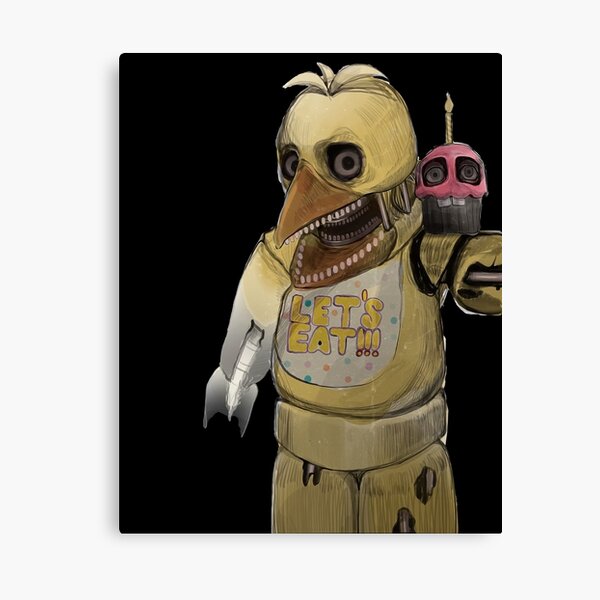 Withered chica artwork Canvas Print for Sale by OliviaDrawsss