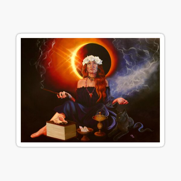 Eclipse Magic Melissa Muse fantasy art Sticker