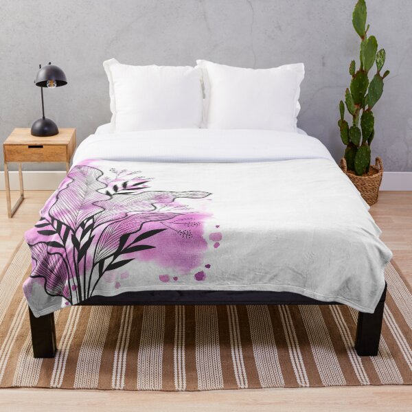 Item preview, Magenta Watercolor Banana Leaf designed and sold by BEATRIZKOBORI.