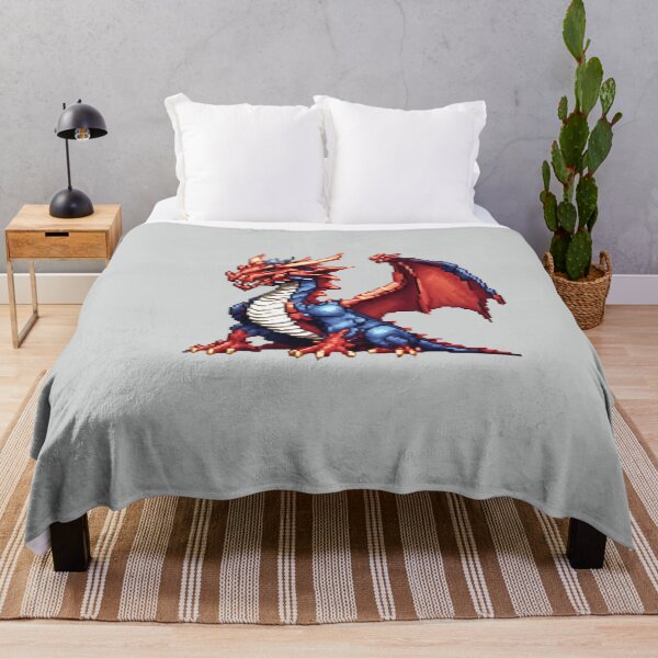 Artikelvorschau, Pixel-Drachen-Designdruck entworfen und verkauft von randomtdesigns.