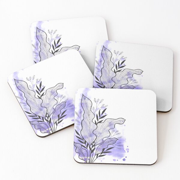 Item preview, Lilac Watercolor Banana Leaf designed and sold by BEATRIZKOBORI.
