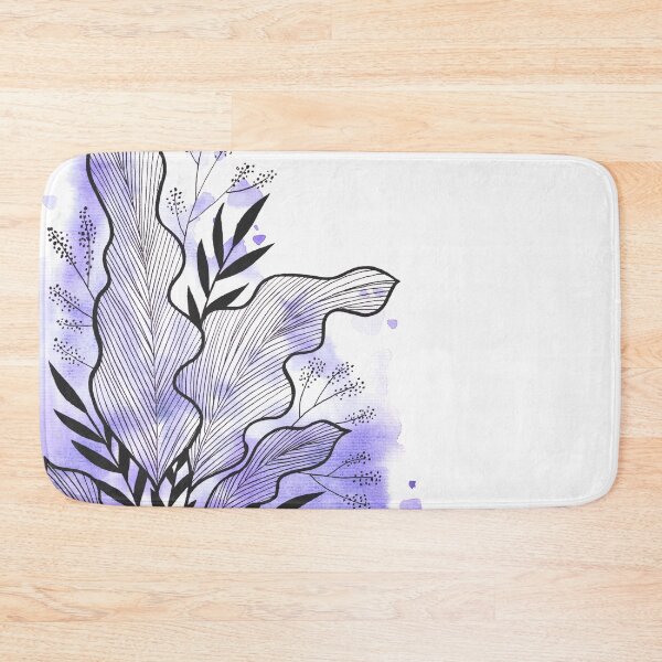 Item preview, Lilac Watercolor Banana Leaf designed and sold by BEATRIZKOBORI.