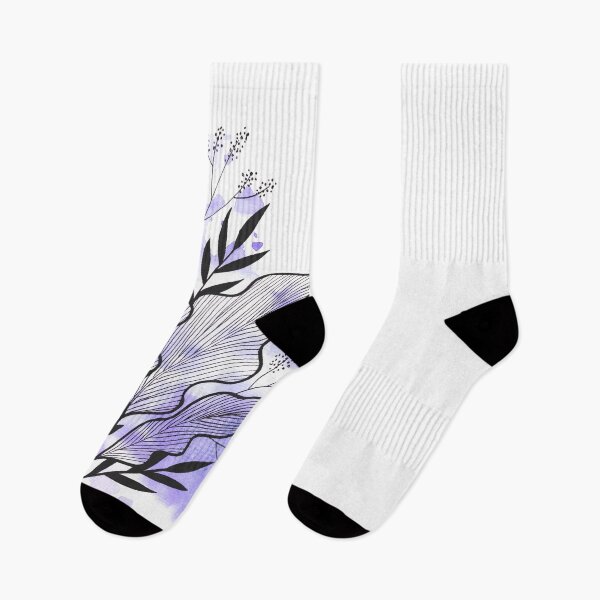Item preview, Lilac Watercolor Banana Leaf designed and sold by BEATRIZKOBORI.