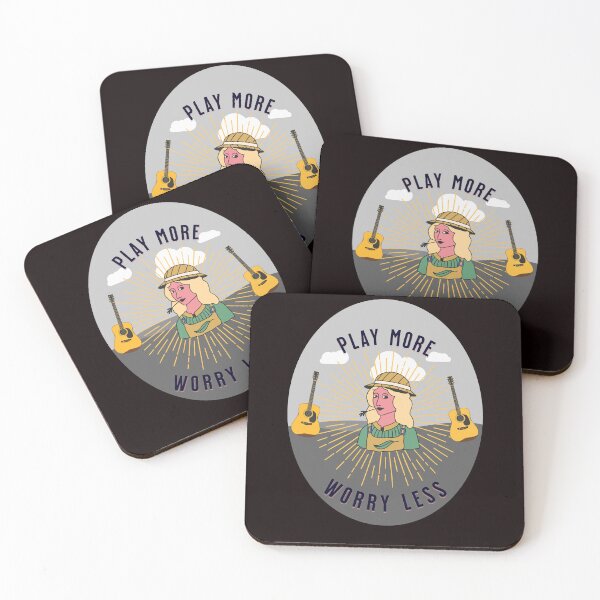 Item preview, Play More Worry Less designed and sold by GuitarNuts.