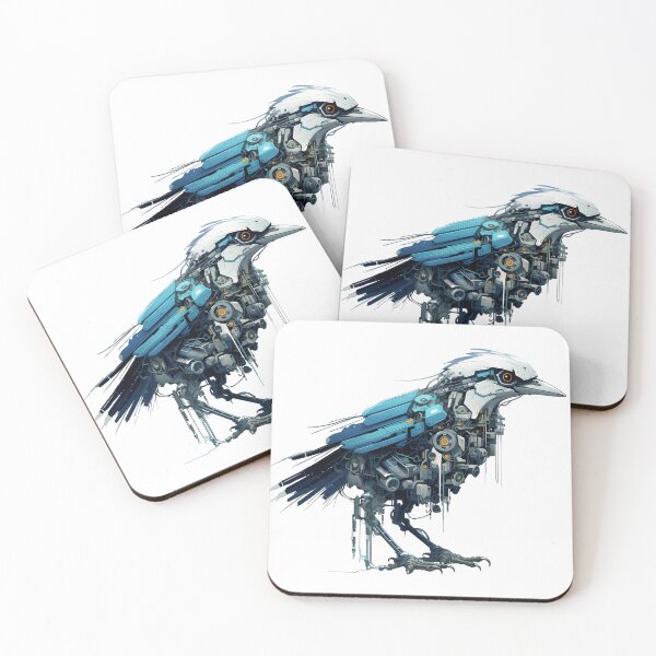 Item preview, Cyberpunk Bird in Neon Colors designed and sold by SchorlCraft.